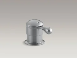 Deck-mount trim for transfer valve/vacuum breaker with lever handle, valve not included^Kohler