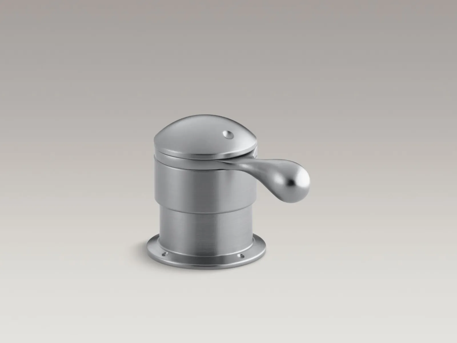 Deck-mount trim for transfer valve/vacuum breaker with lever handle, valve not included^Kohler
