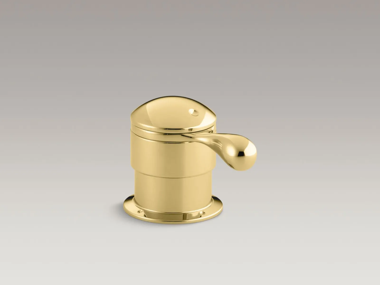 Deck-mount trim for transfer valve/vacuum breaker with lever handle, valve not included^Kohler
