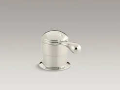 Deck-mount trim for transfer valve/vacuum breaker with lever handle, valve not included^Kohler