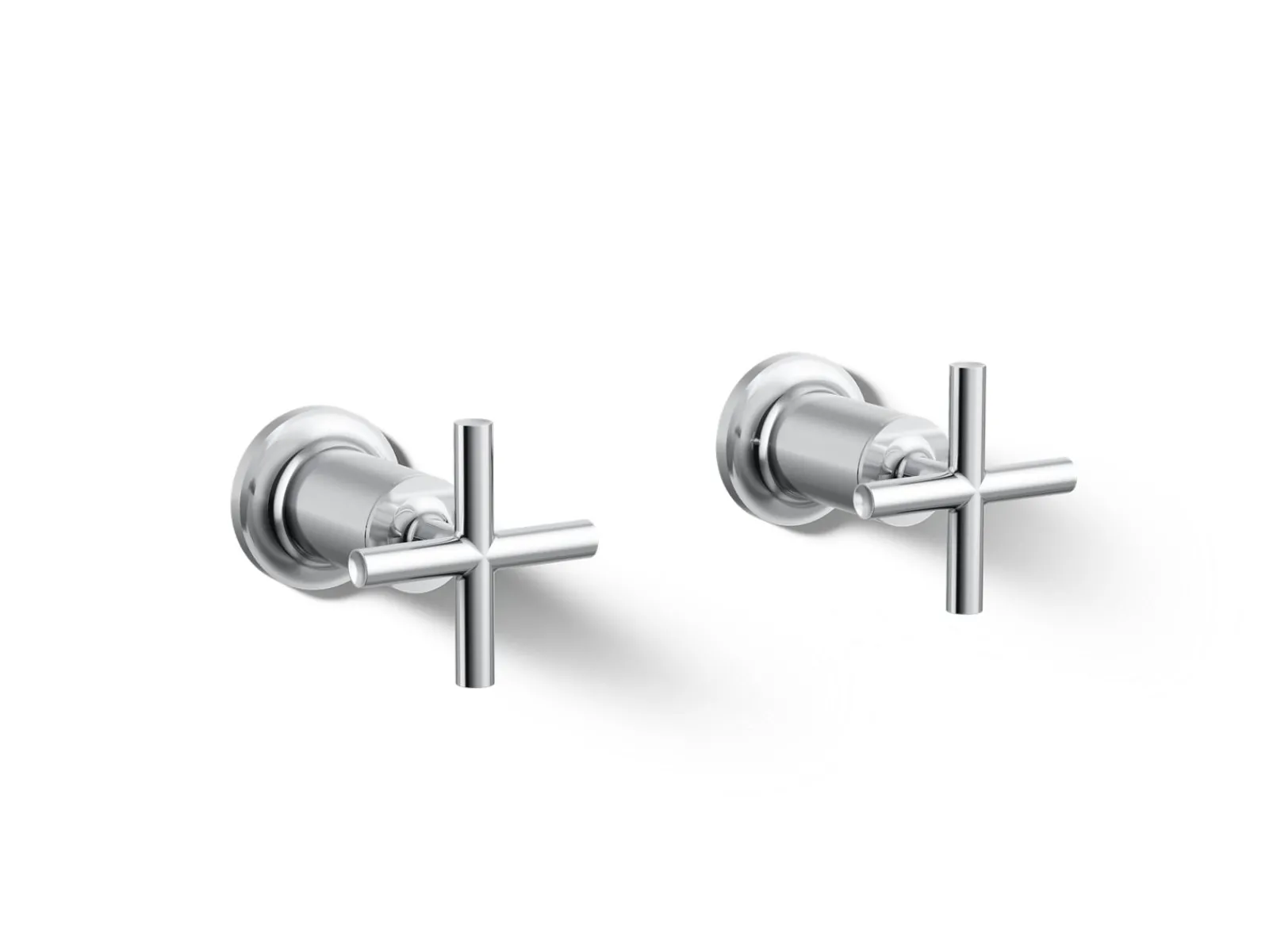 Deck- or wall-mount bath faucet handle trim with cross design^Kohler Best