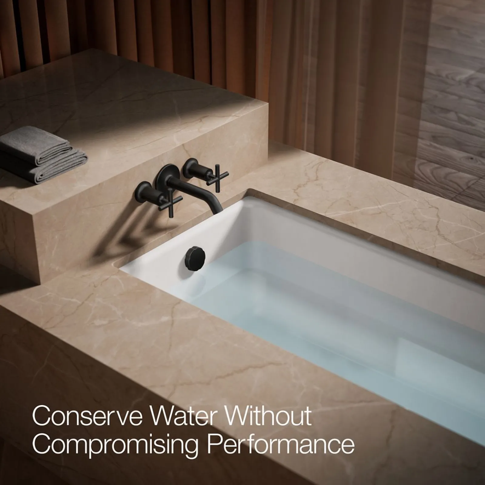 Deck- or wall-mount bath faucet handle trim with cross design^Kohler Best