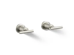 Deck- or wall-mount bath faucet handle trim with lever design^Kohler Hot