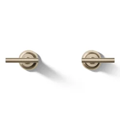 Deck- or wall-mount bath faucet handle trim with lever design^Kohler Hot