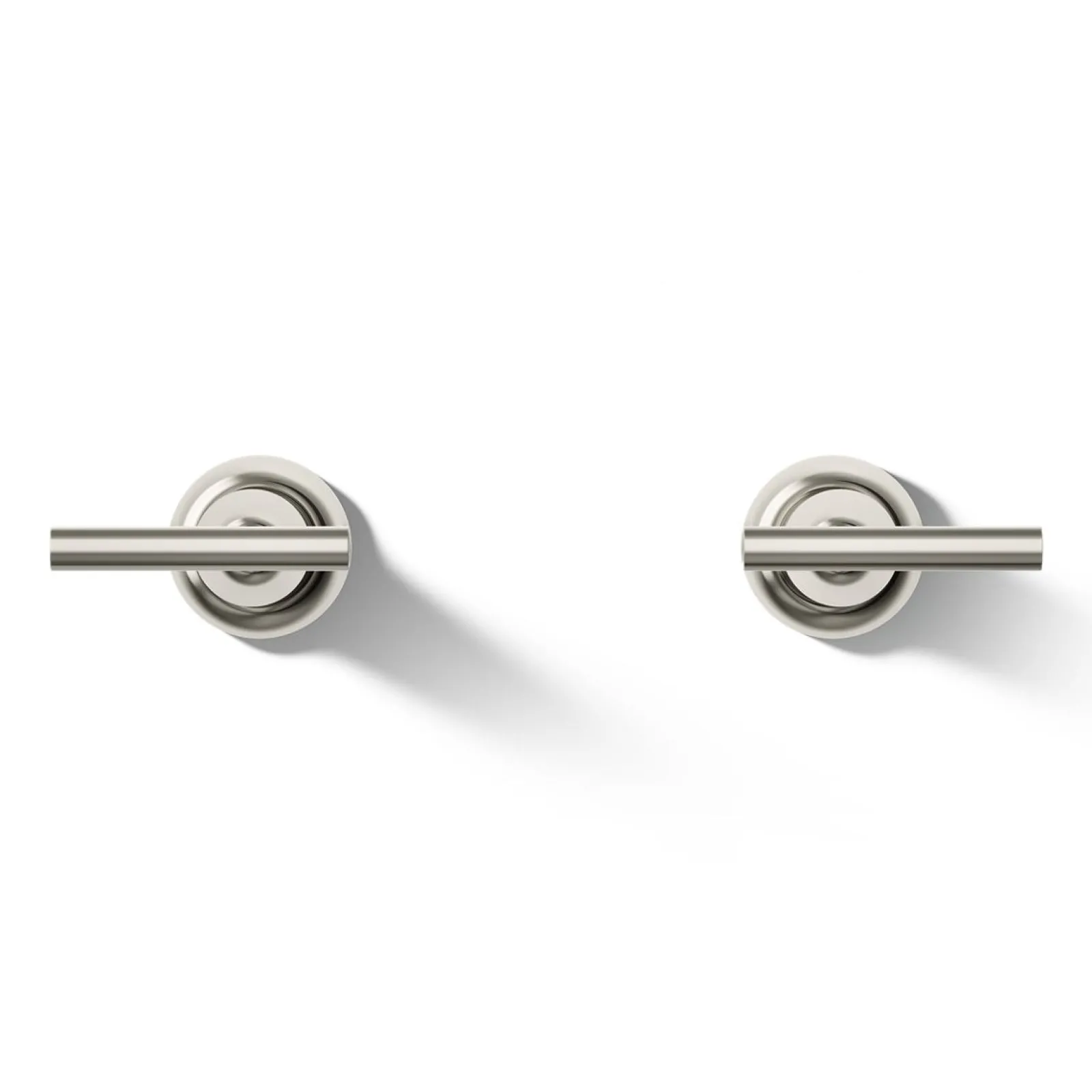 Deck- or wall-mount bath faucet handle trim with lever design^Kohler Hot