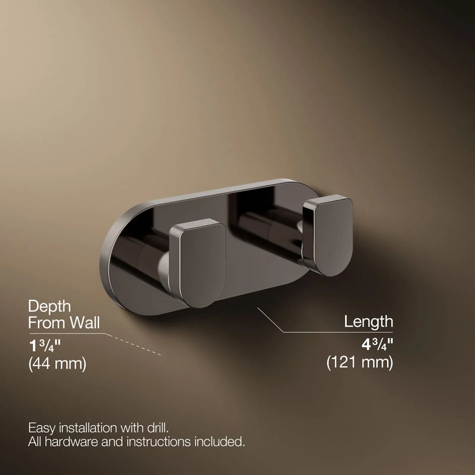 Double robe hook^Kohler Clearance