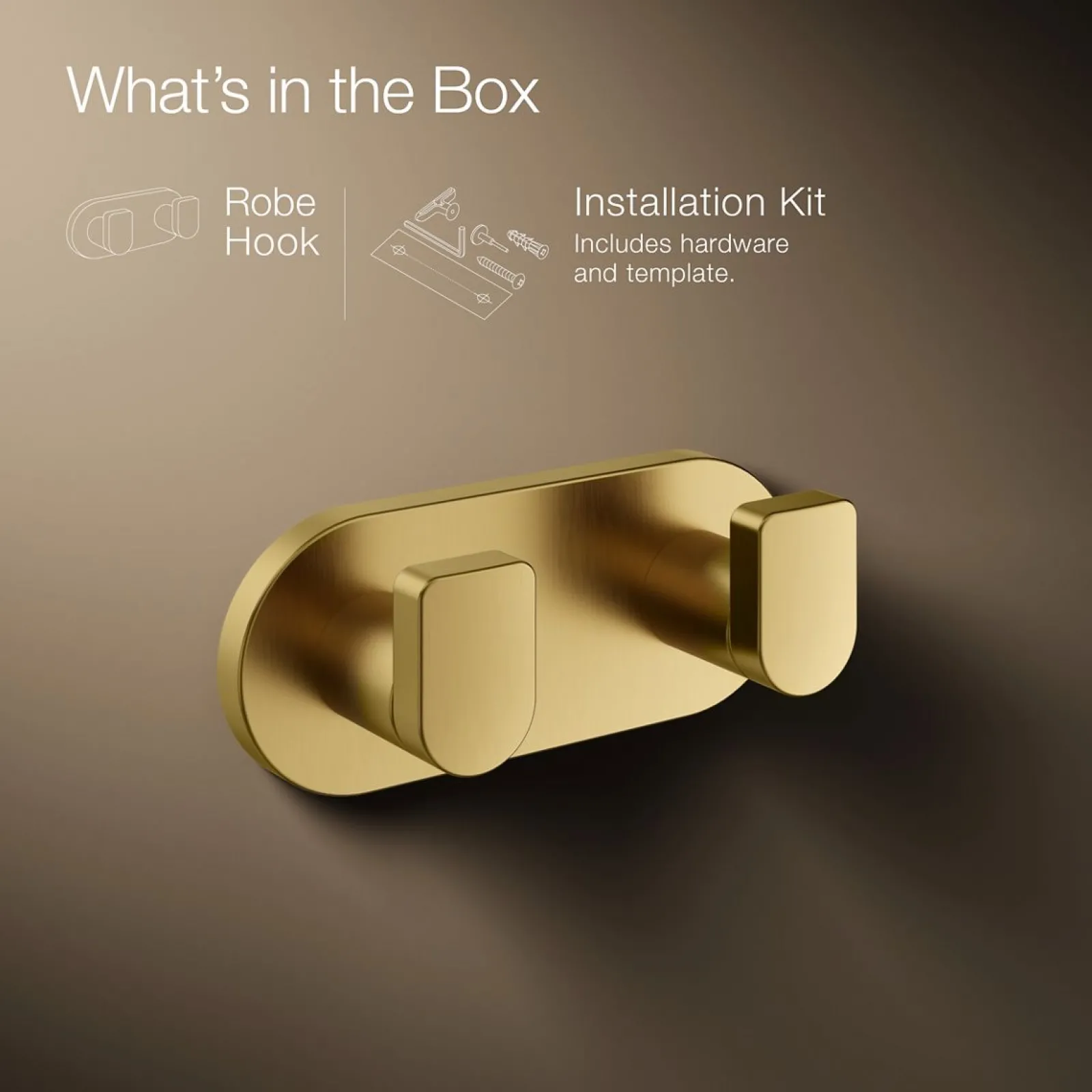 Double robe hook^Kohler Clearance