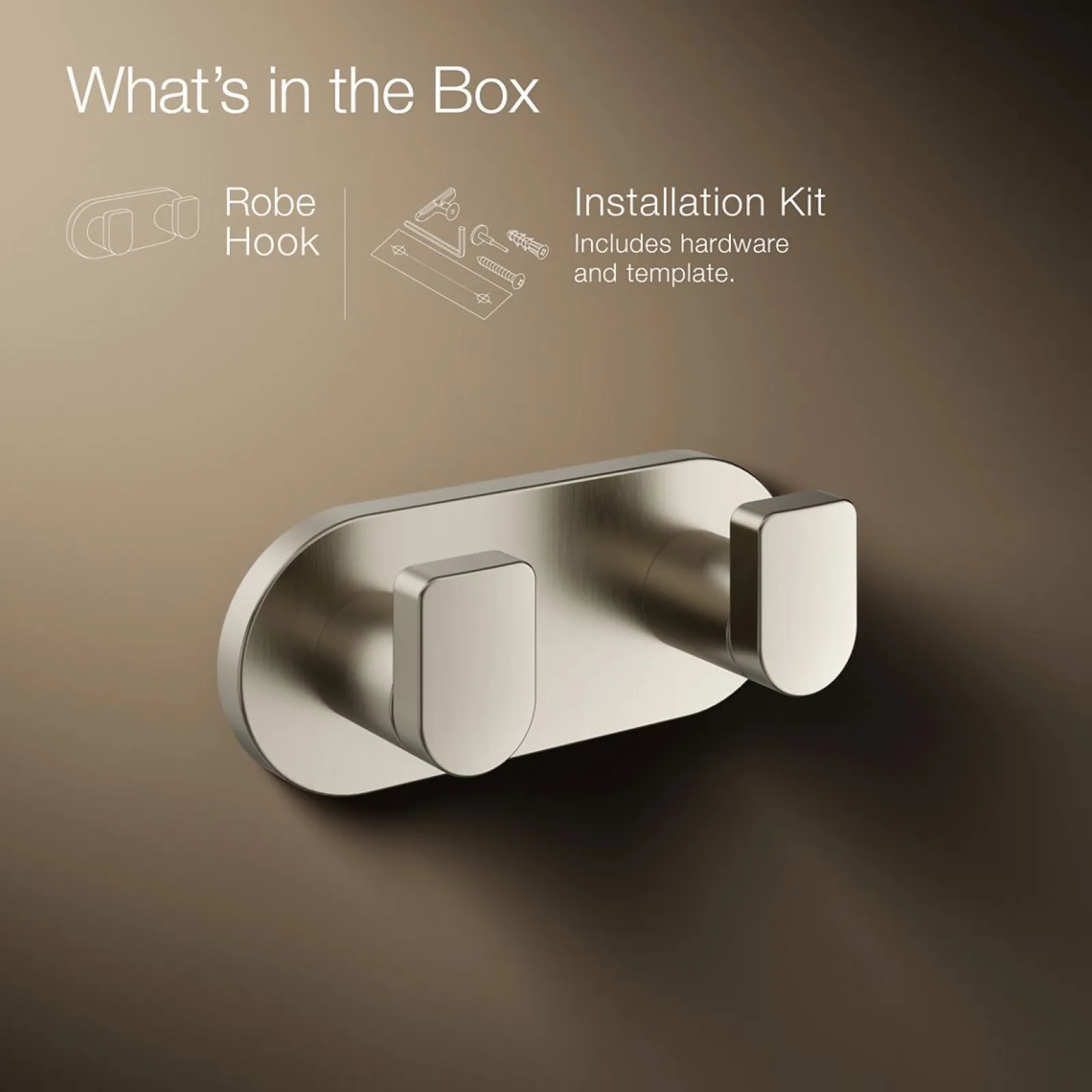 Double robe hook^Kohler Clearance