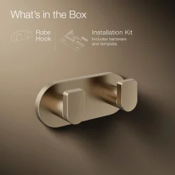 Double robe hook^Kohler Clearance