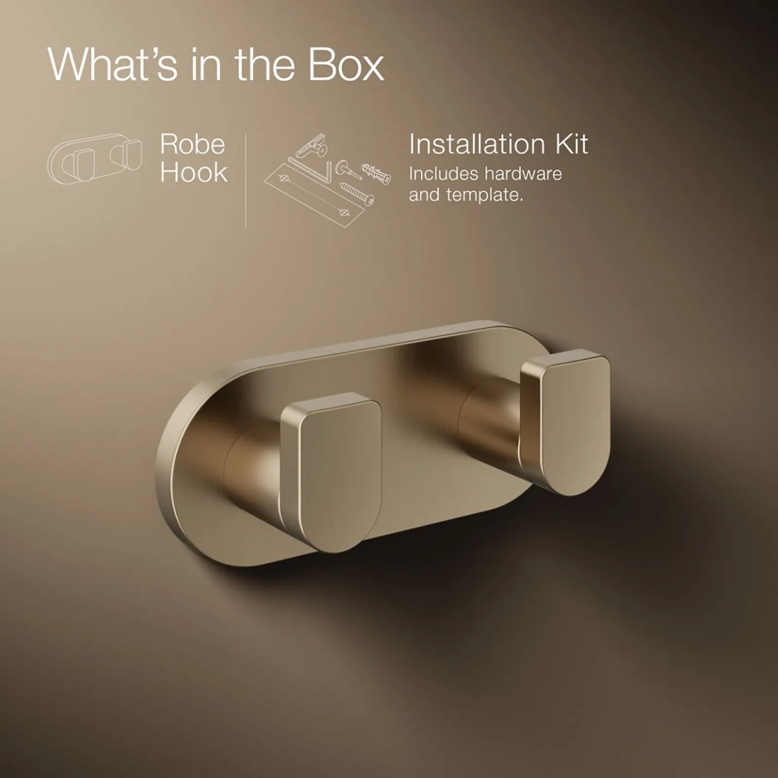Double robe hook^Kohler Clearance
