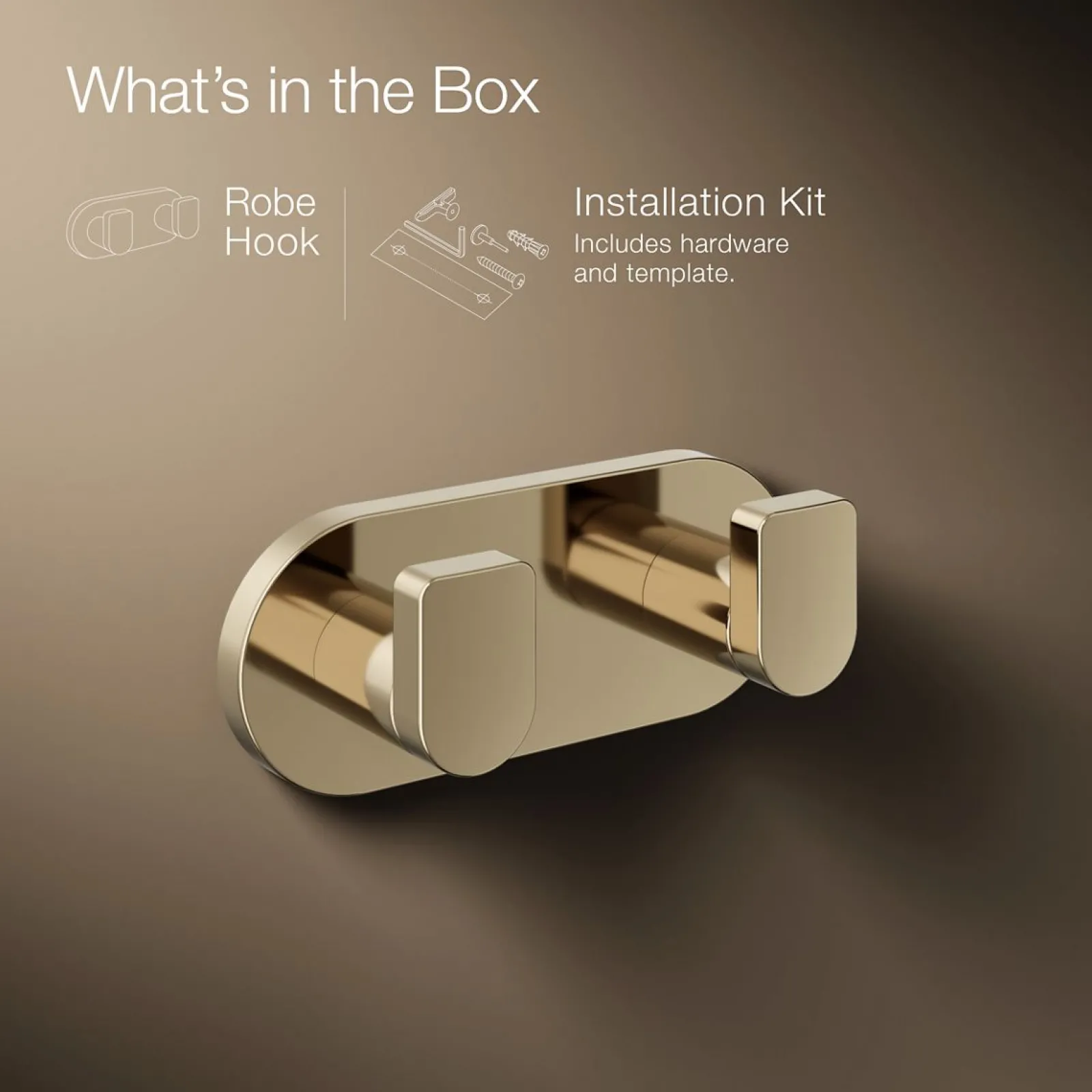 Double robe hook^Kohler Clearance
