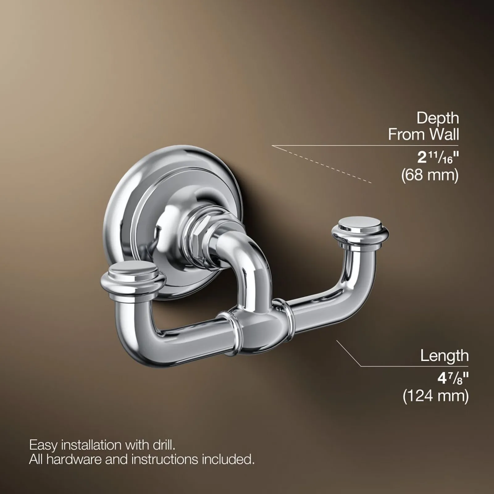Double robe hook^Kohler Online