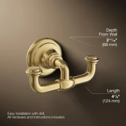 Double robe hook^Kohler Online