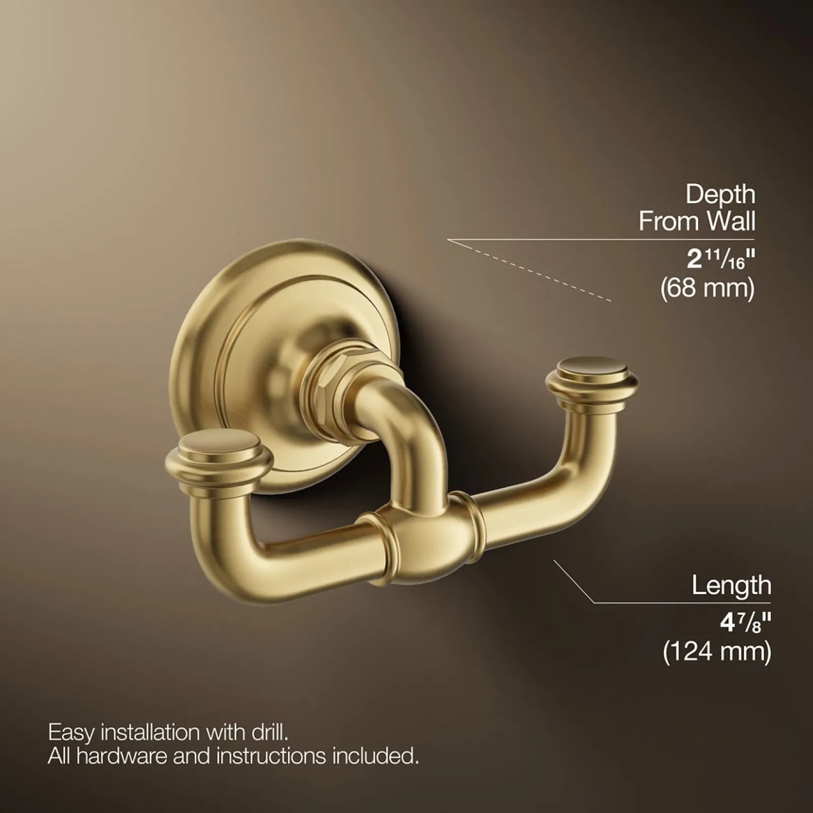 Double robe hook^Kohler Online
