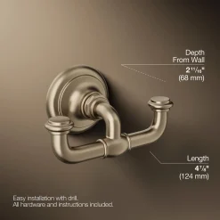 Double robe hook^Kohler Online