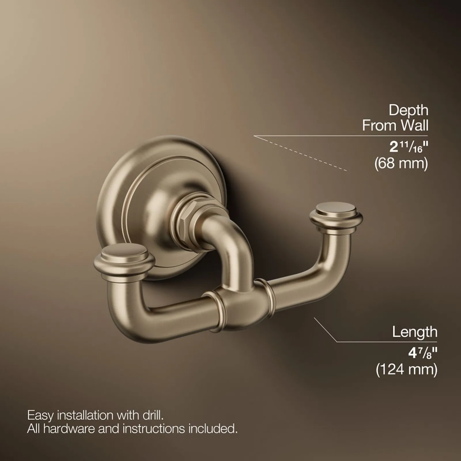 Double robe hook^Kohler Online