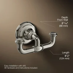 Double robe hook^Kohler Online