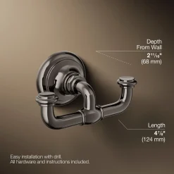 Double robe hook^Kohler Online