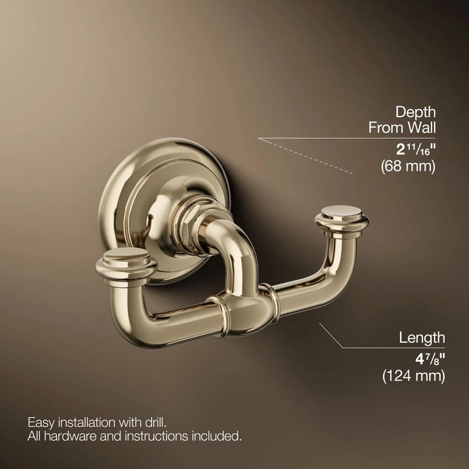Double robe hook^Kohler Online
