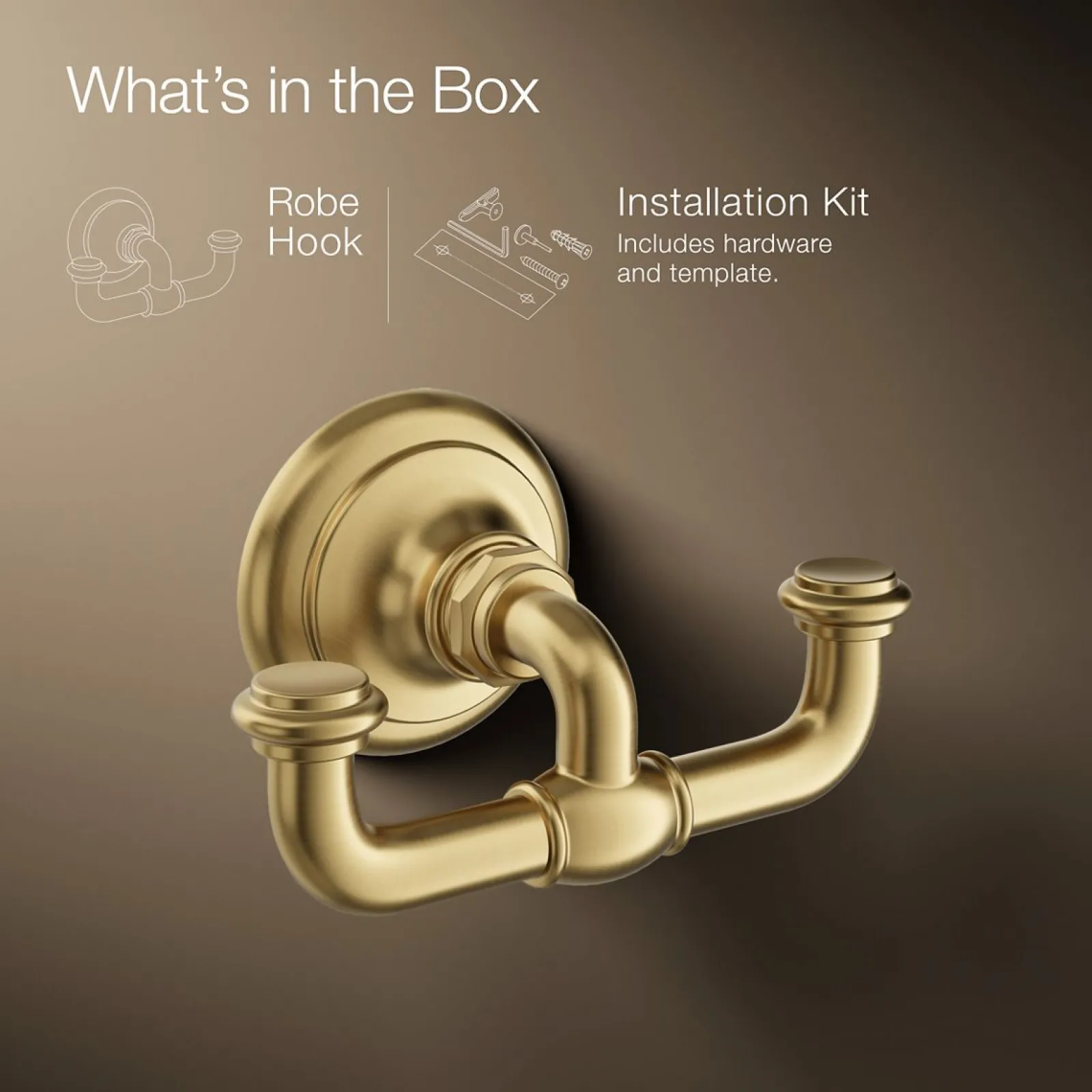 Double robe hook^Kohler Online