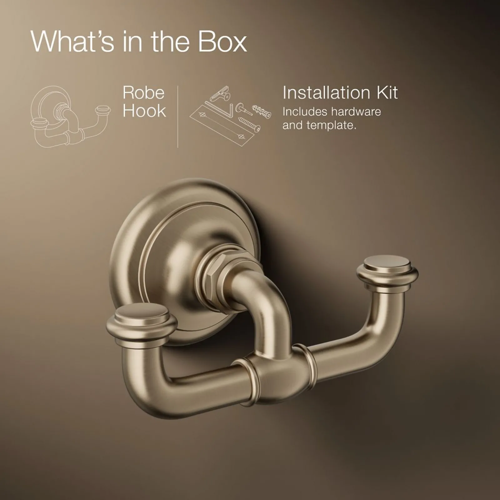 Double robe hook^Kohler Online