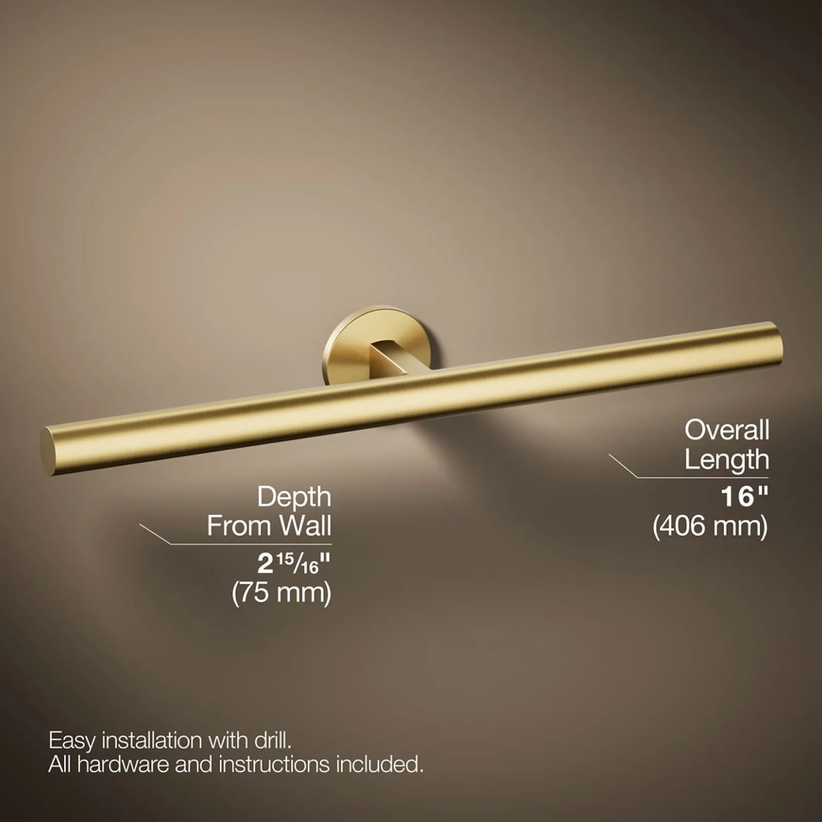 Double towel arm^Kohler Online