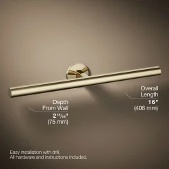 Double towel arm^Kohler Online