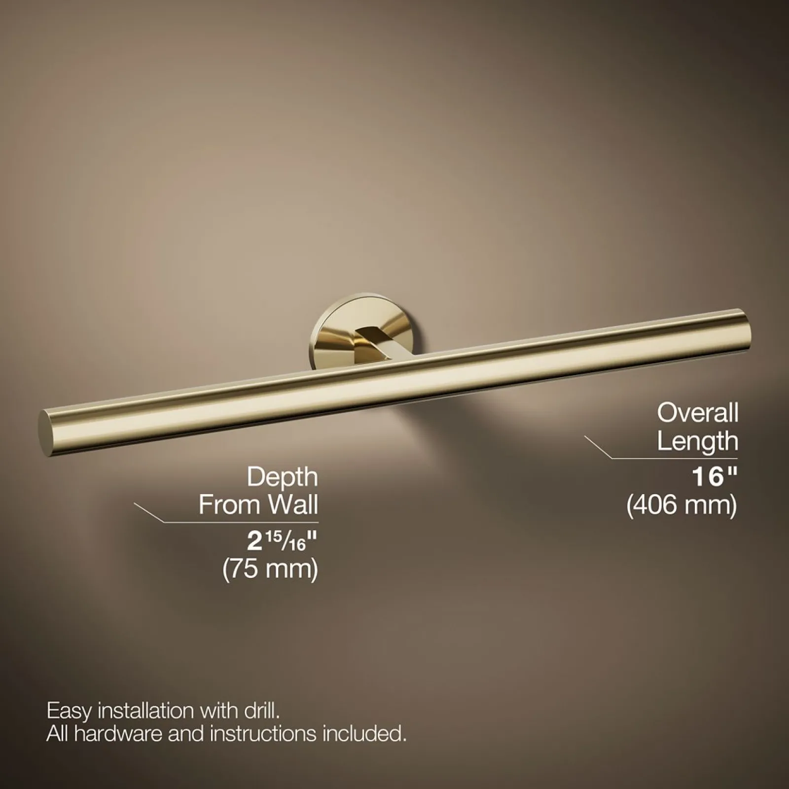 Double towel arm^Kohler Online
