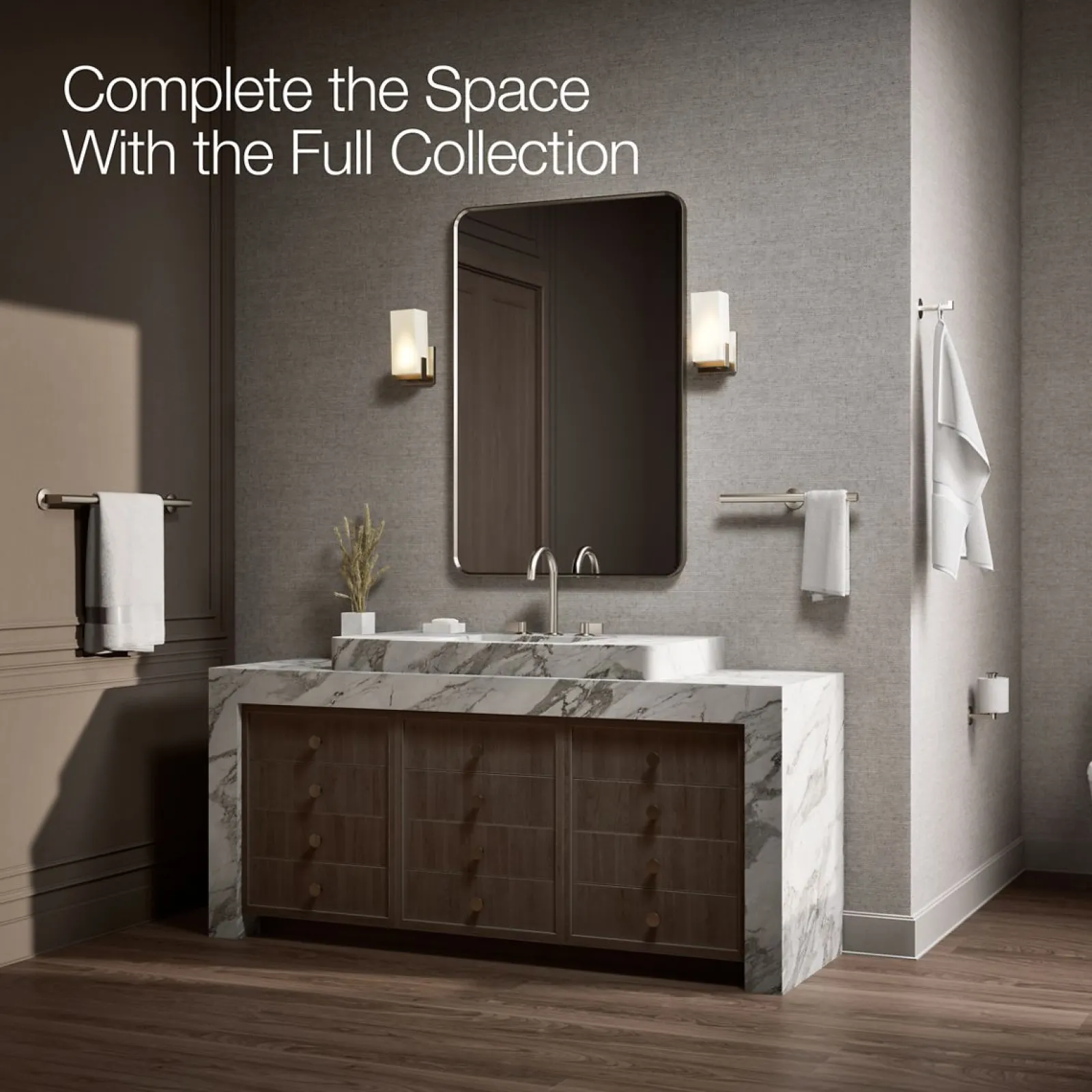 Double towel arm^Kohler Online