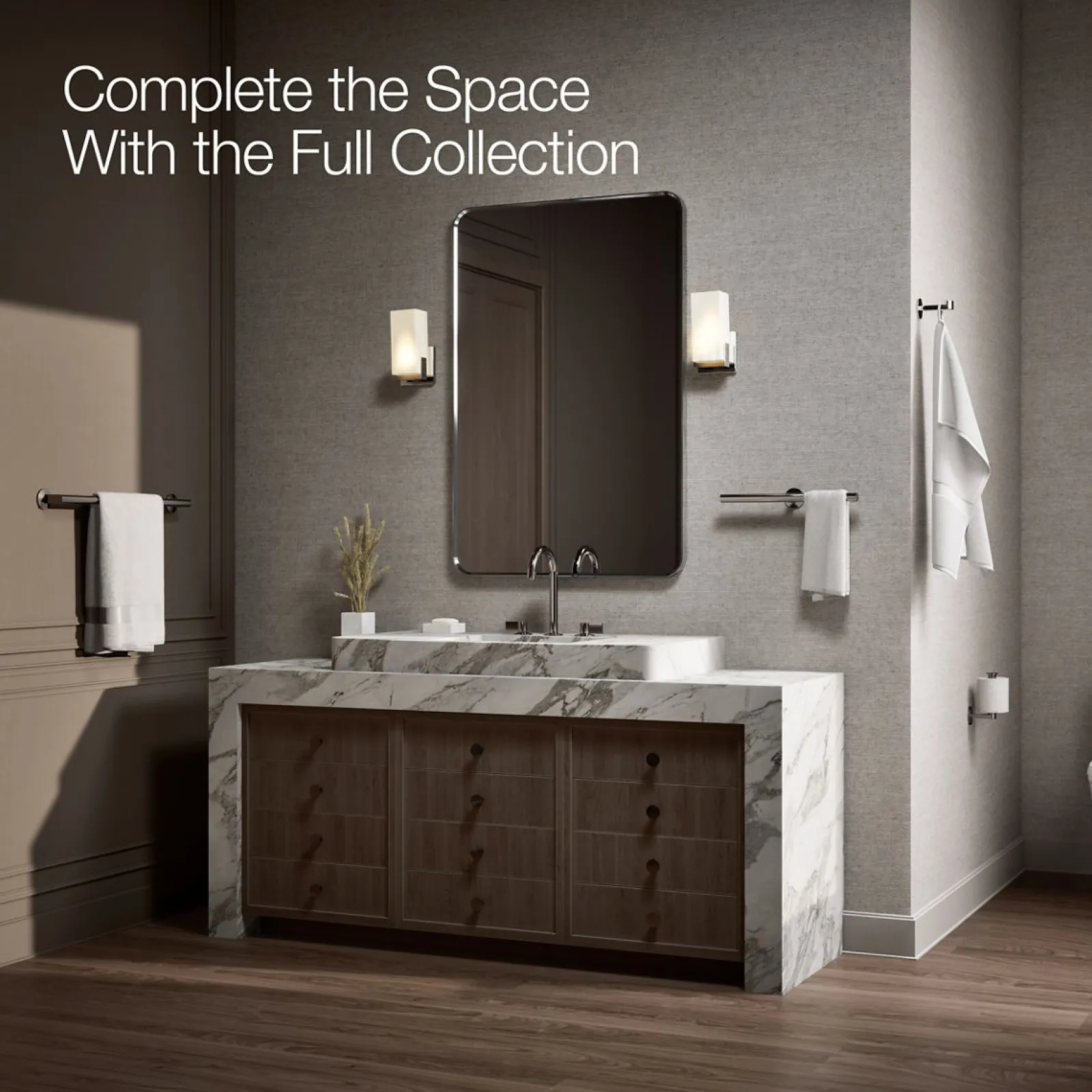 Double towel arm^Kohler Online