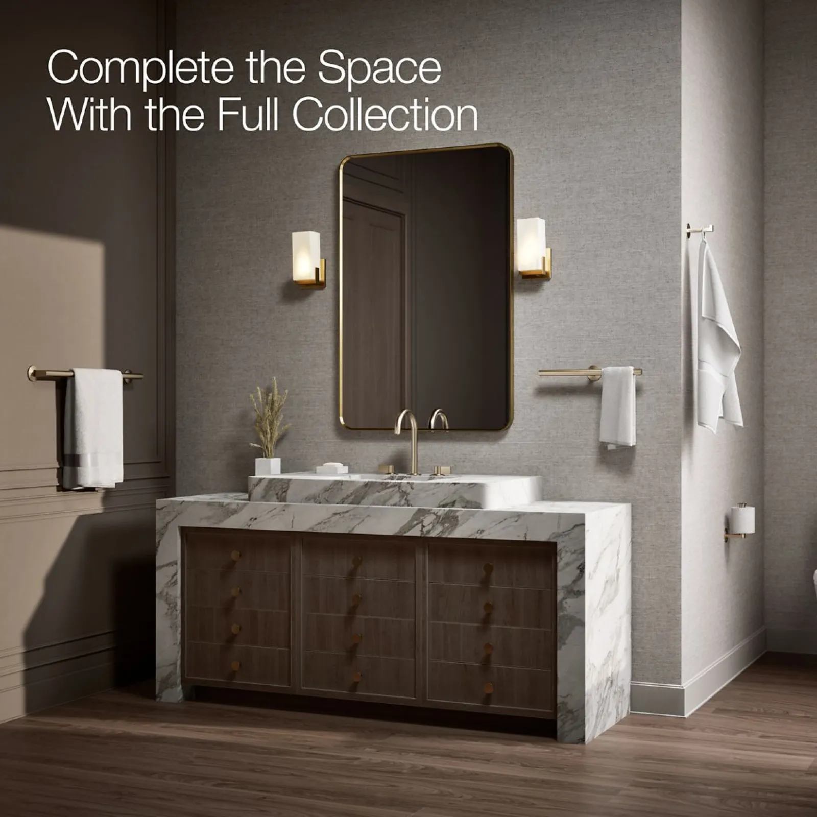 Double towel arm^Kohler Online