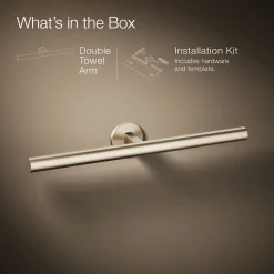 Double towel arm^Kohler Online
