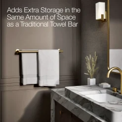 Double towel bar^Kohler