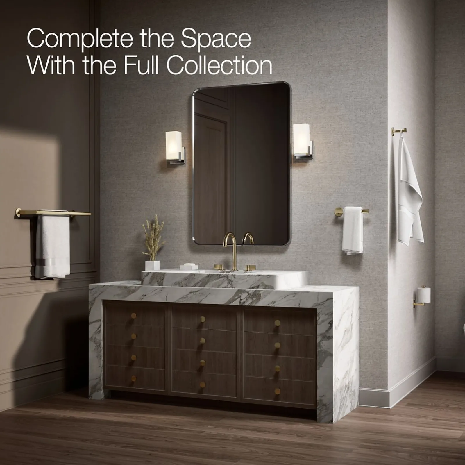 Double towel bar^Kohler
