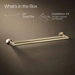 Double towel bar^Kohler