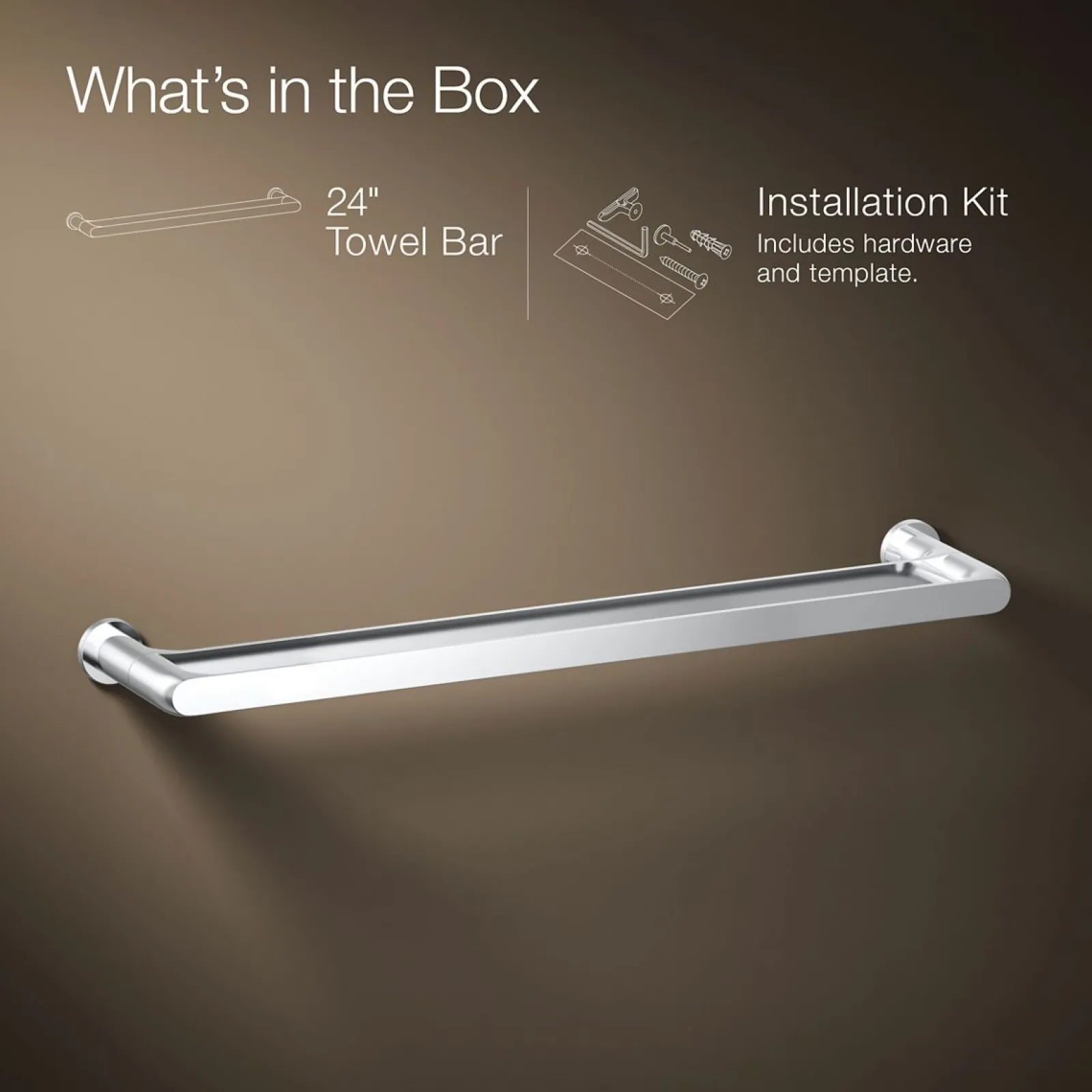 24" double towel bar^Kohler Outlet