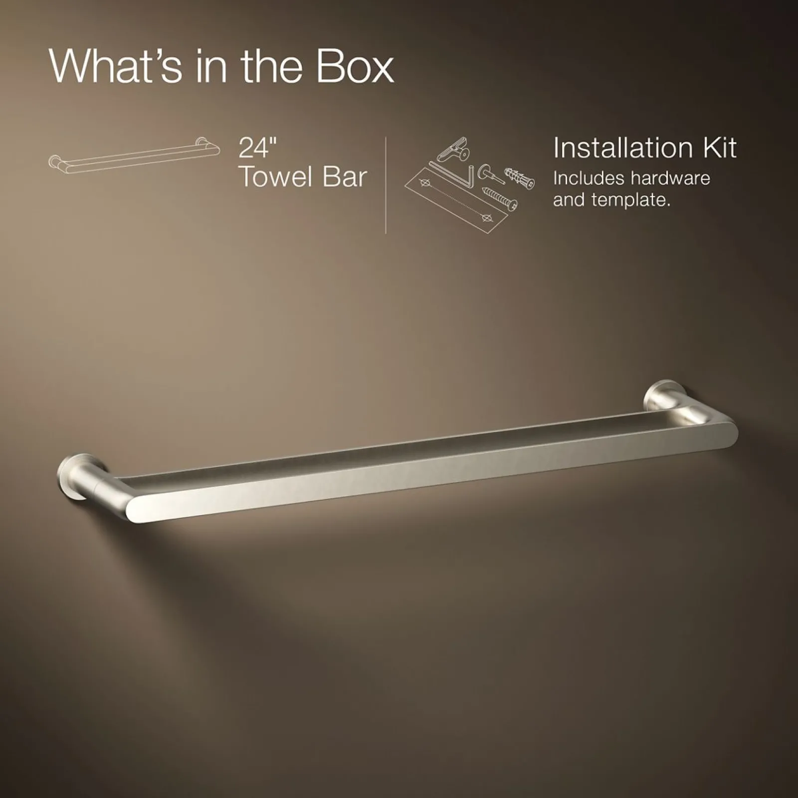 24" double towel bar^Kohler Outlet