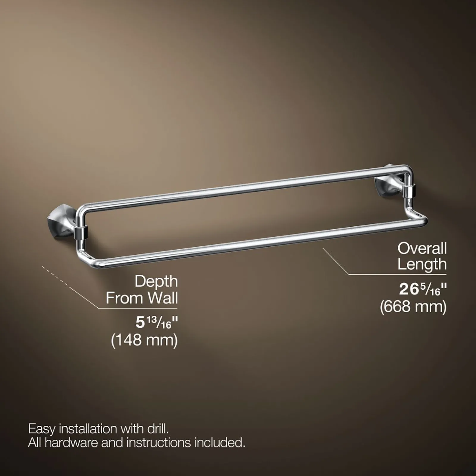 24" double towel bar^Kohler Online