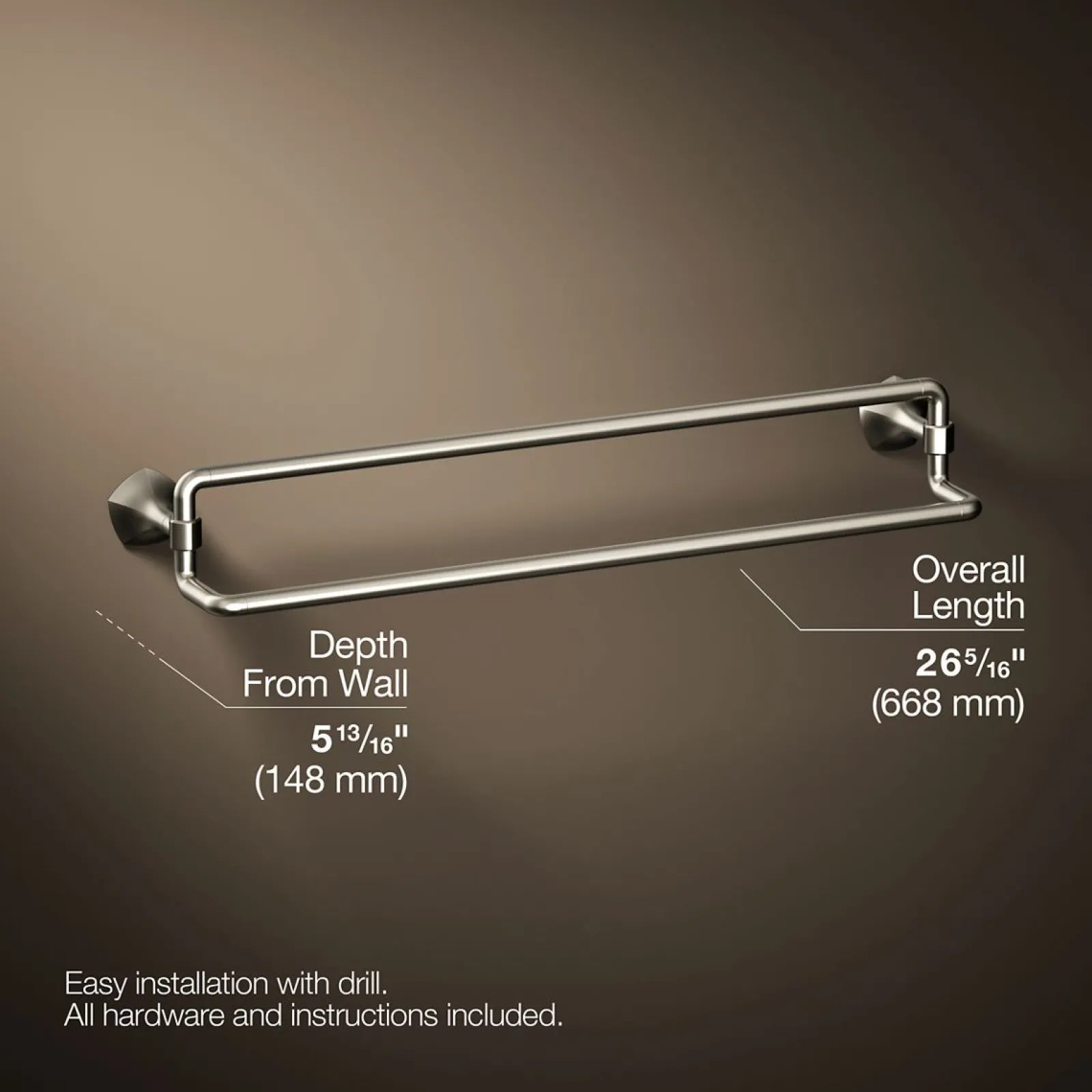24" double towel bar^Kohler Online