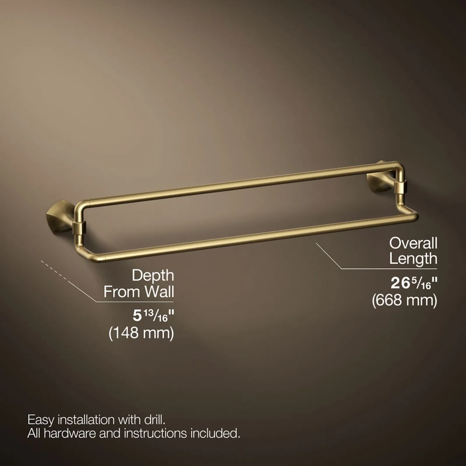 24" double towel bar^Kohler Online