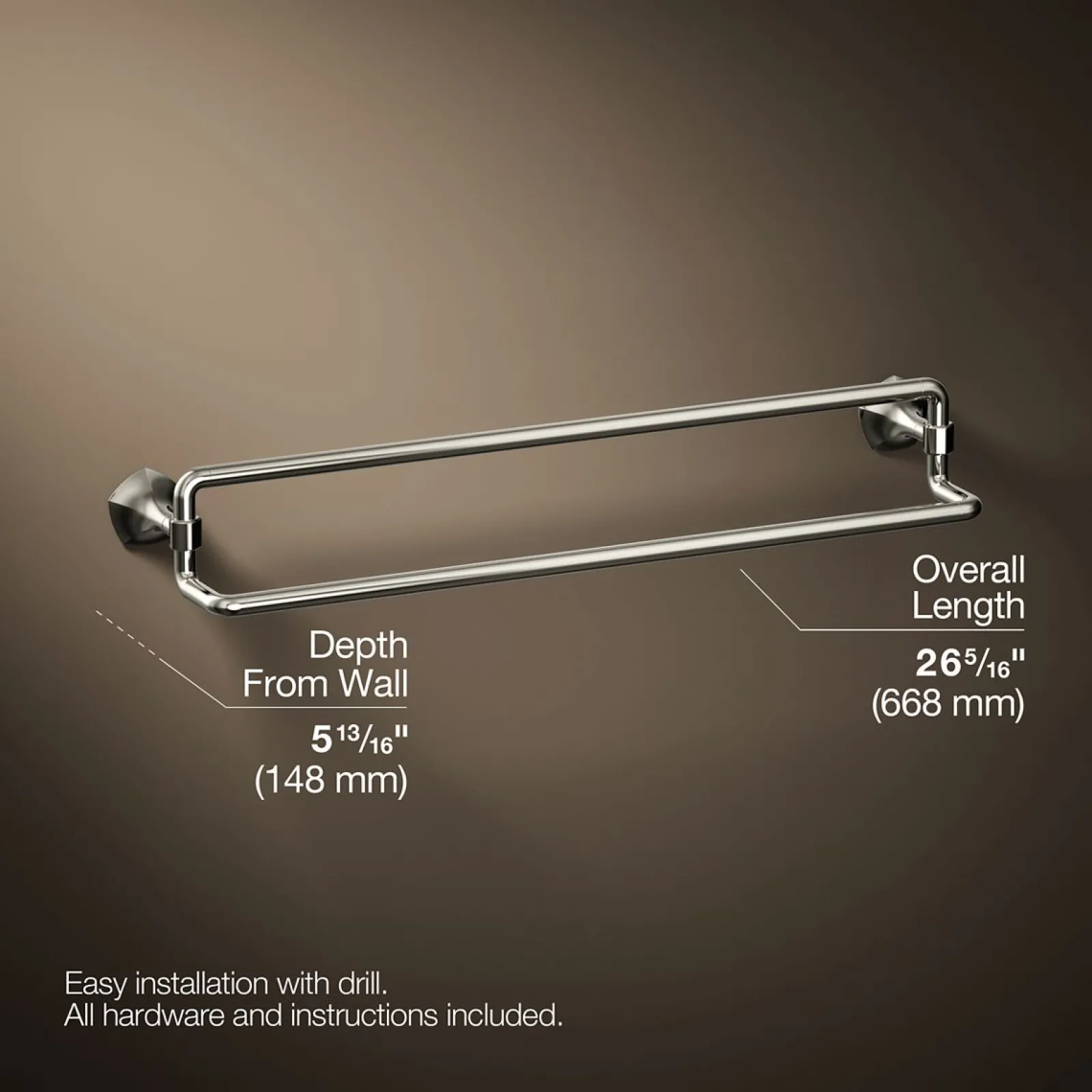 24" double towel bar^Kohler Online