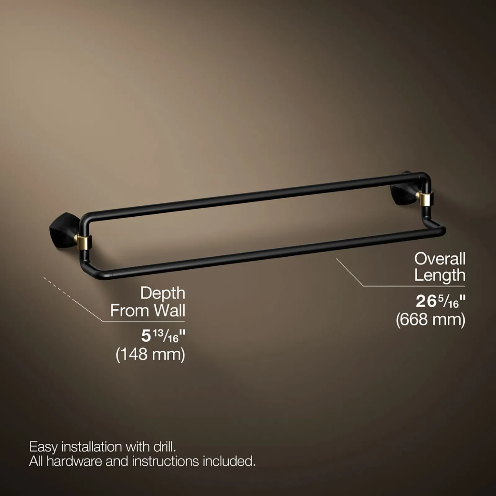 24" double towel bar^Kohler Online
