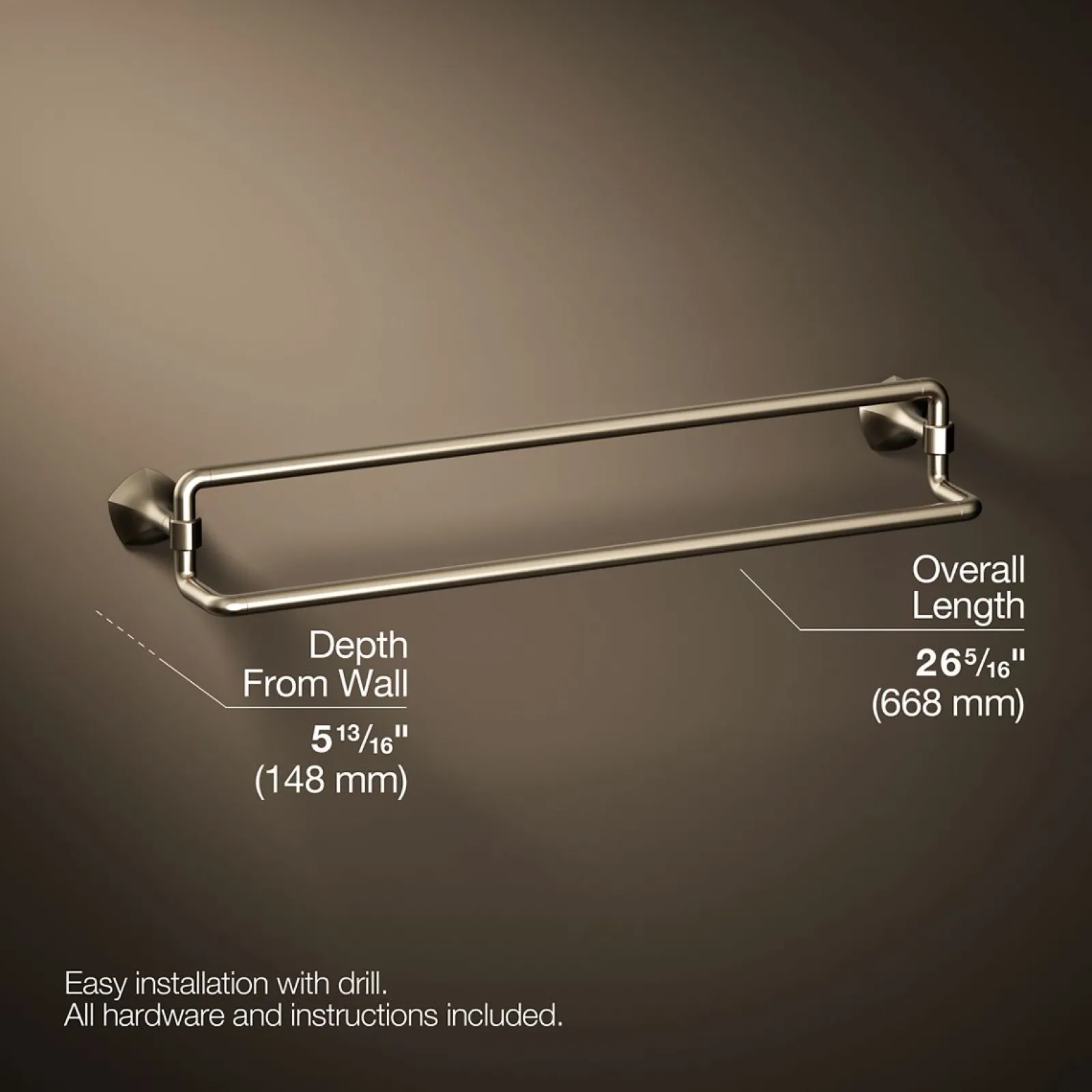 24" double towel bar^Kohler Online
