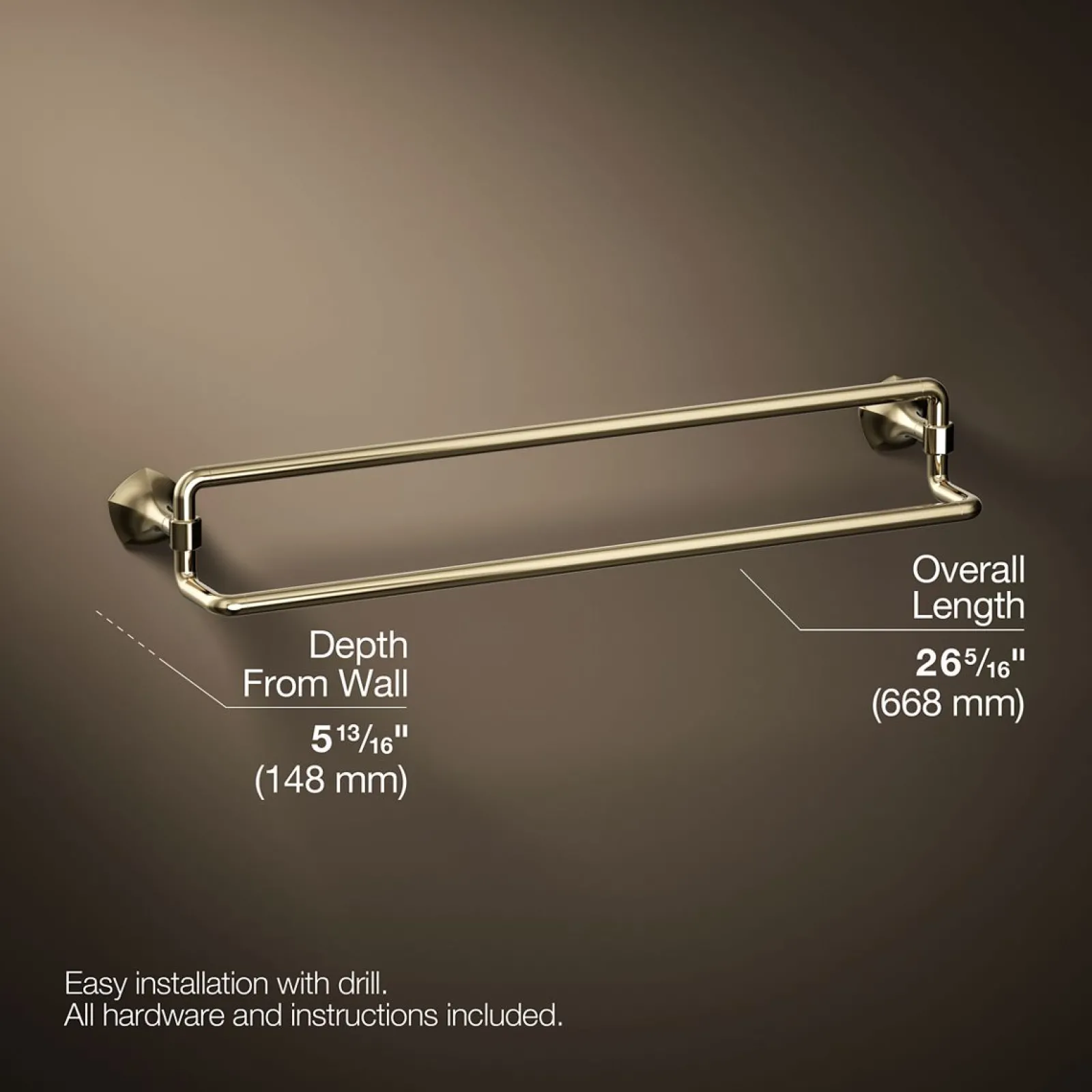 24" double towel bar^Kohler Online