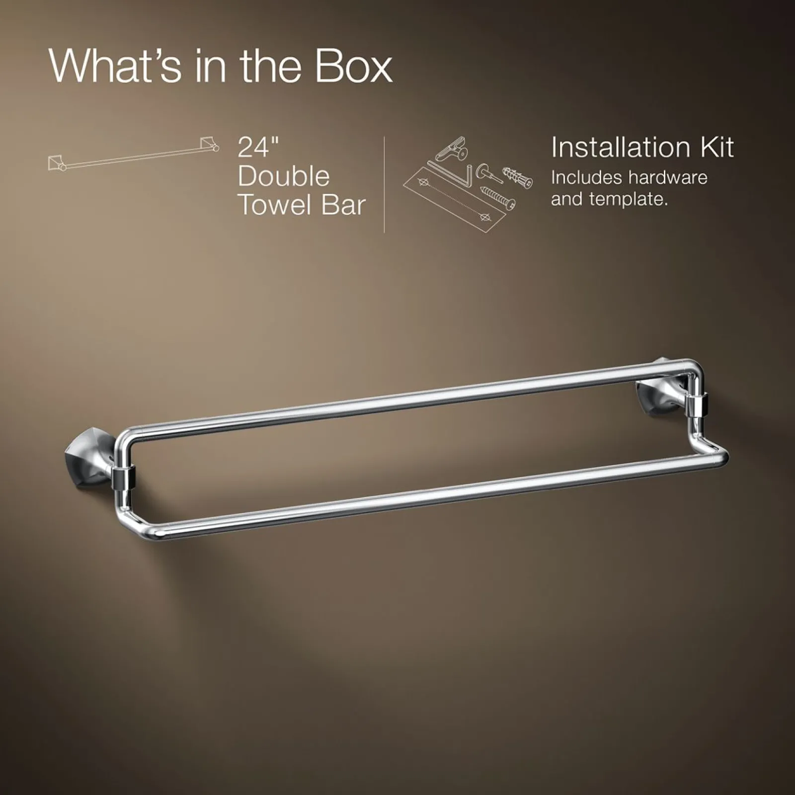 24" double towel bar^Kohler Online
