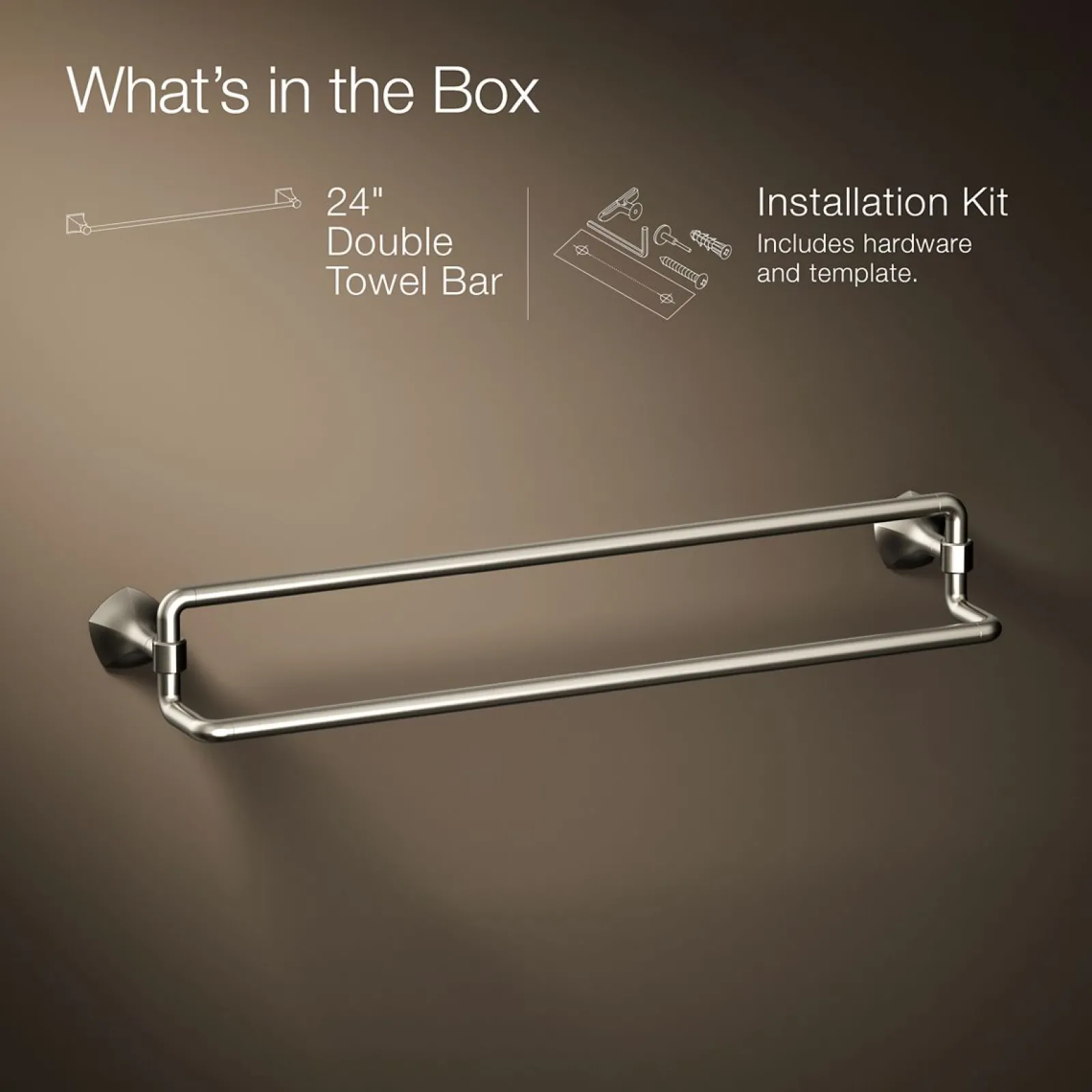 24" double towel bar^Kohler Online