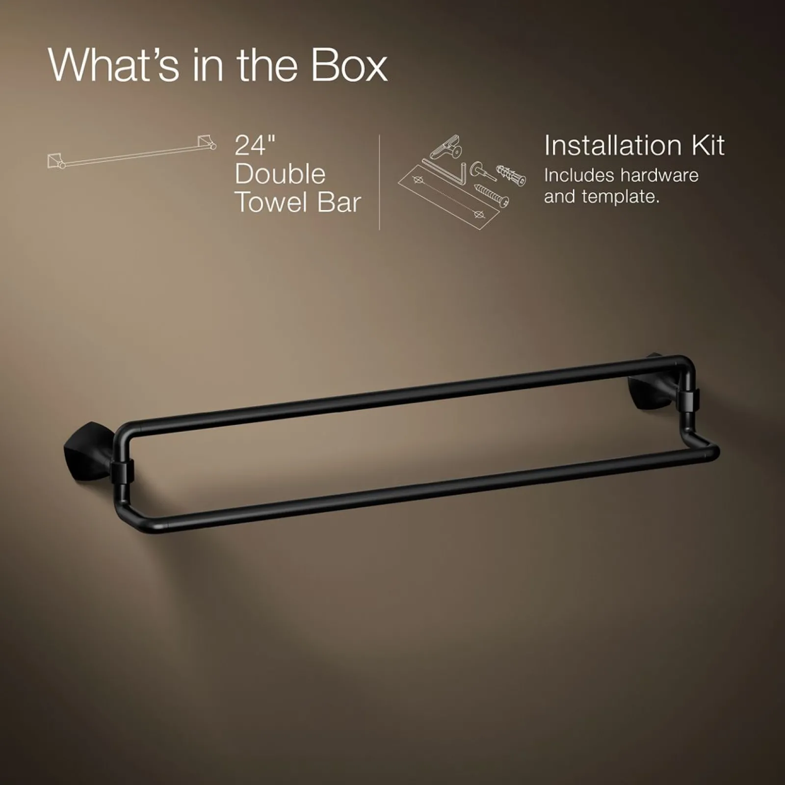 24" double towel bar^Kohler Online