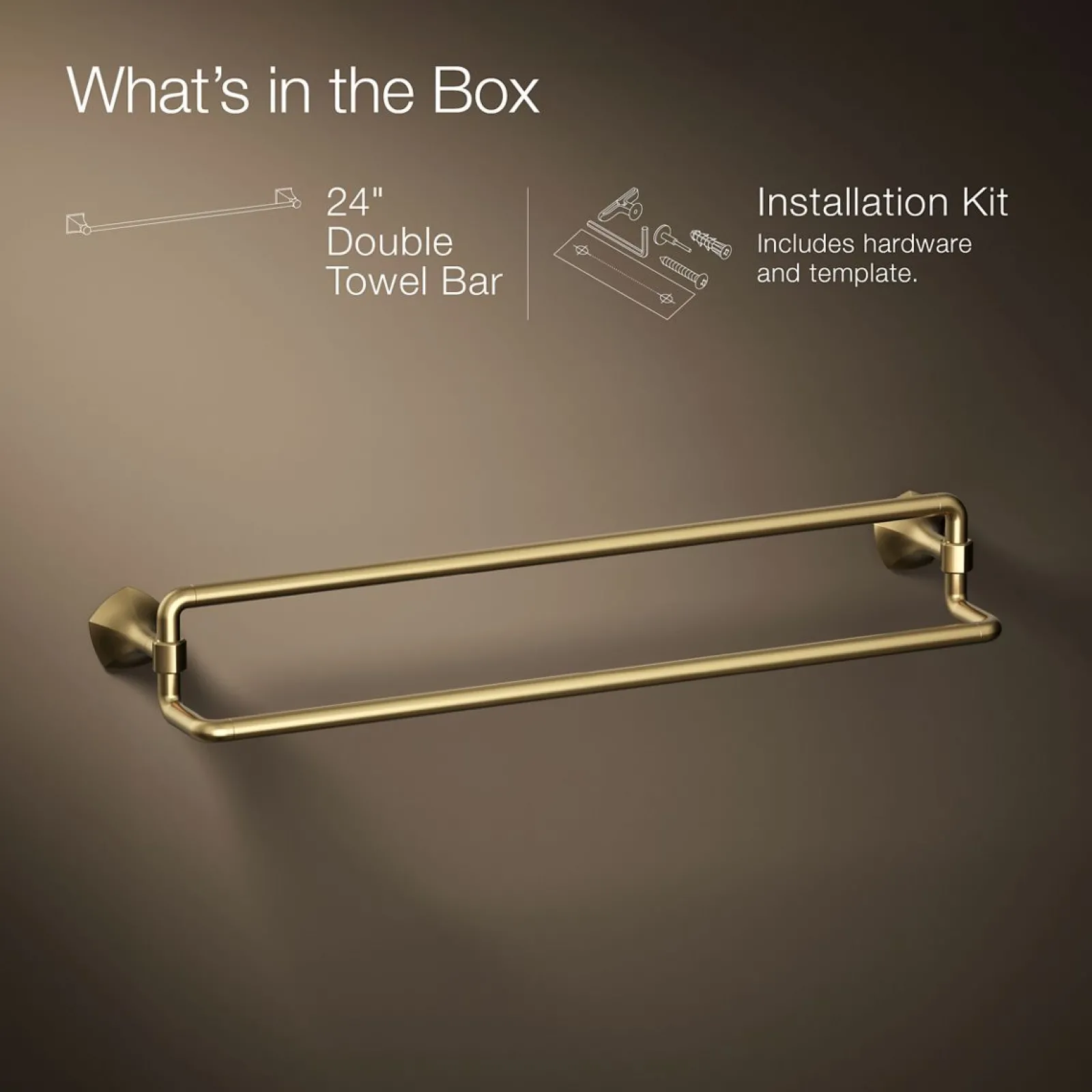 24" double towel bar^Kohler Online