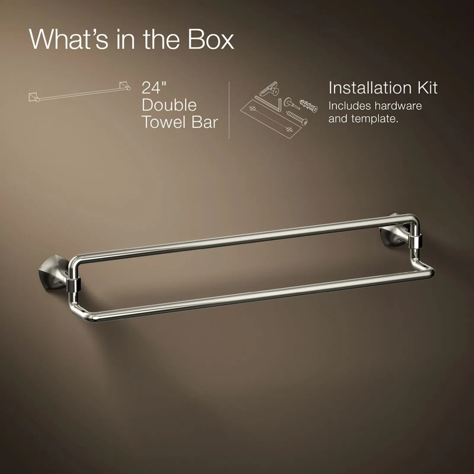 24" double towel bar^Kohler Online