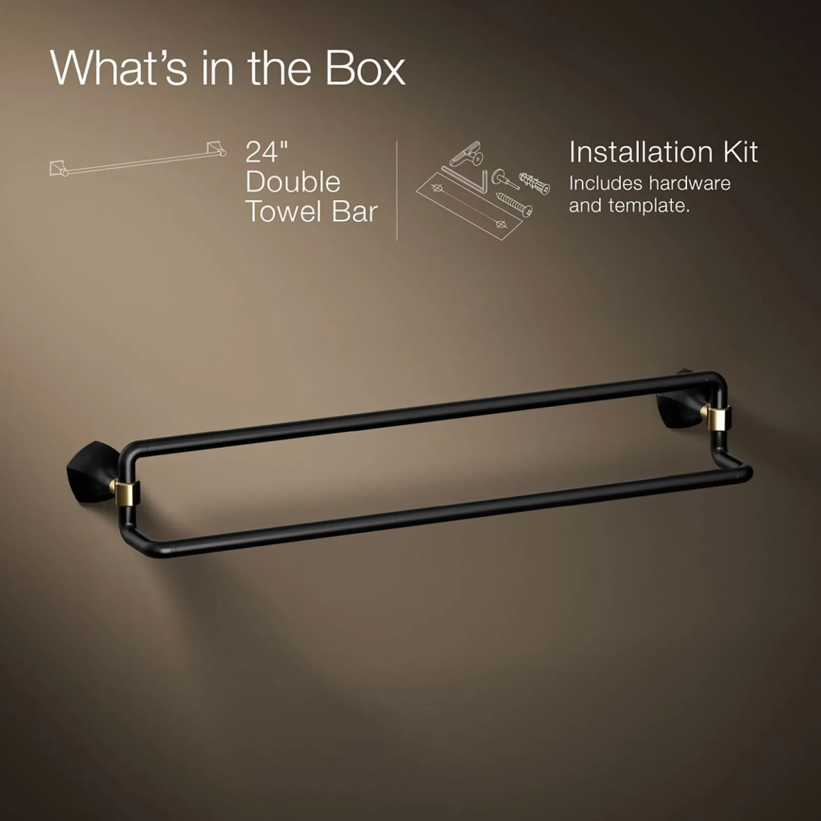 24" double towel bar^Kohler Online